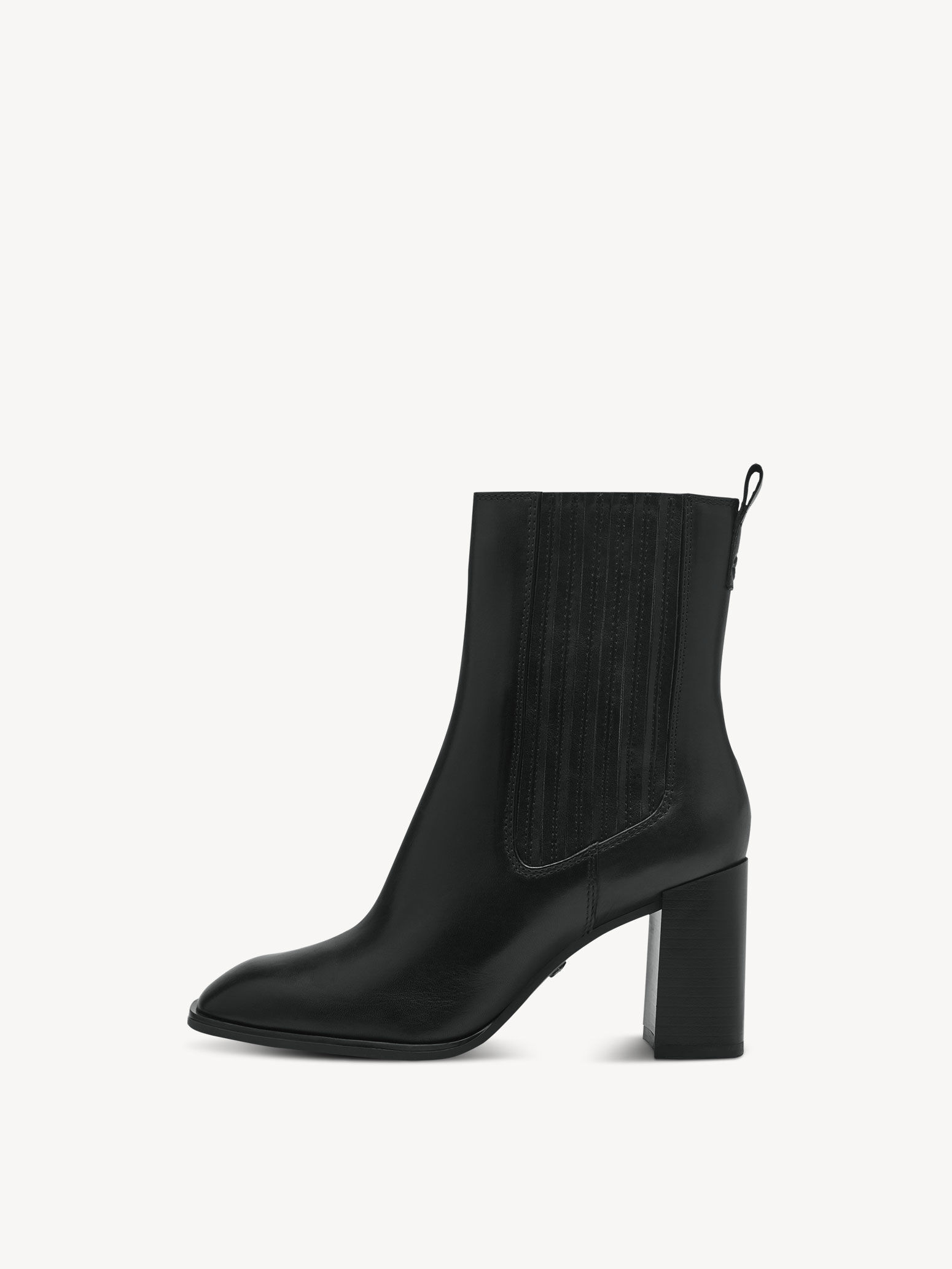 Bottine en cuir - noir