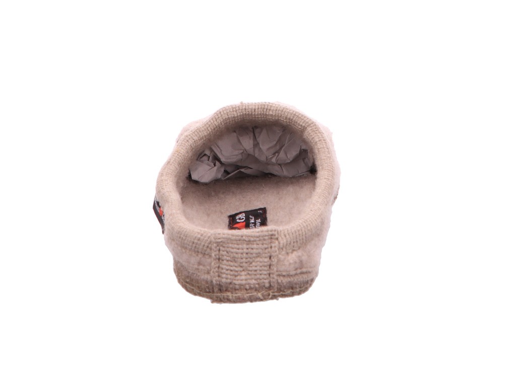HAFLINGER Hausschuhe beige Walktoffel Herzerl