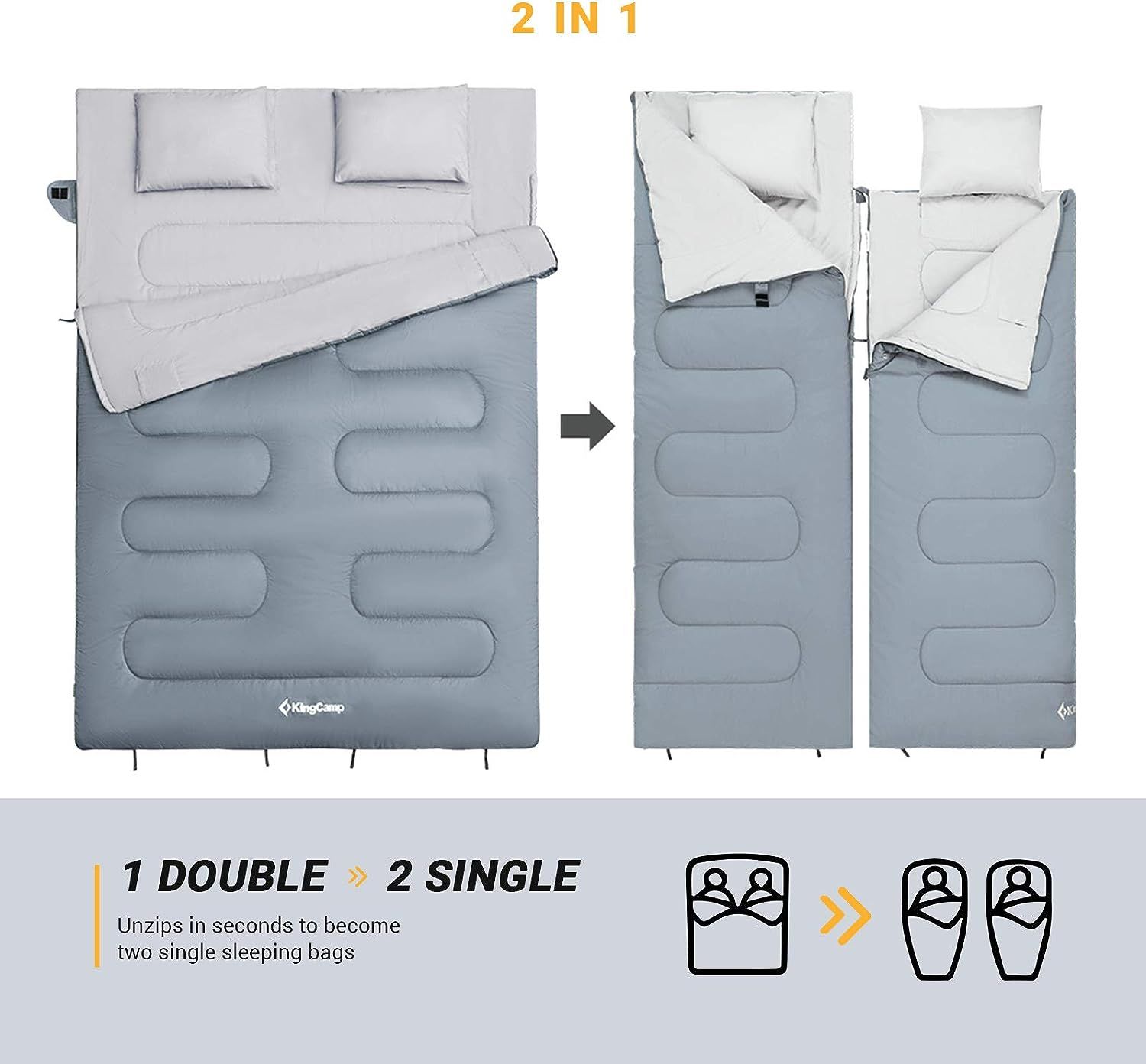 KingCamp OXYGEN 250D Double Schlafsack