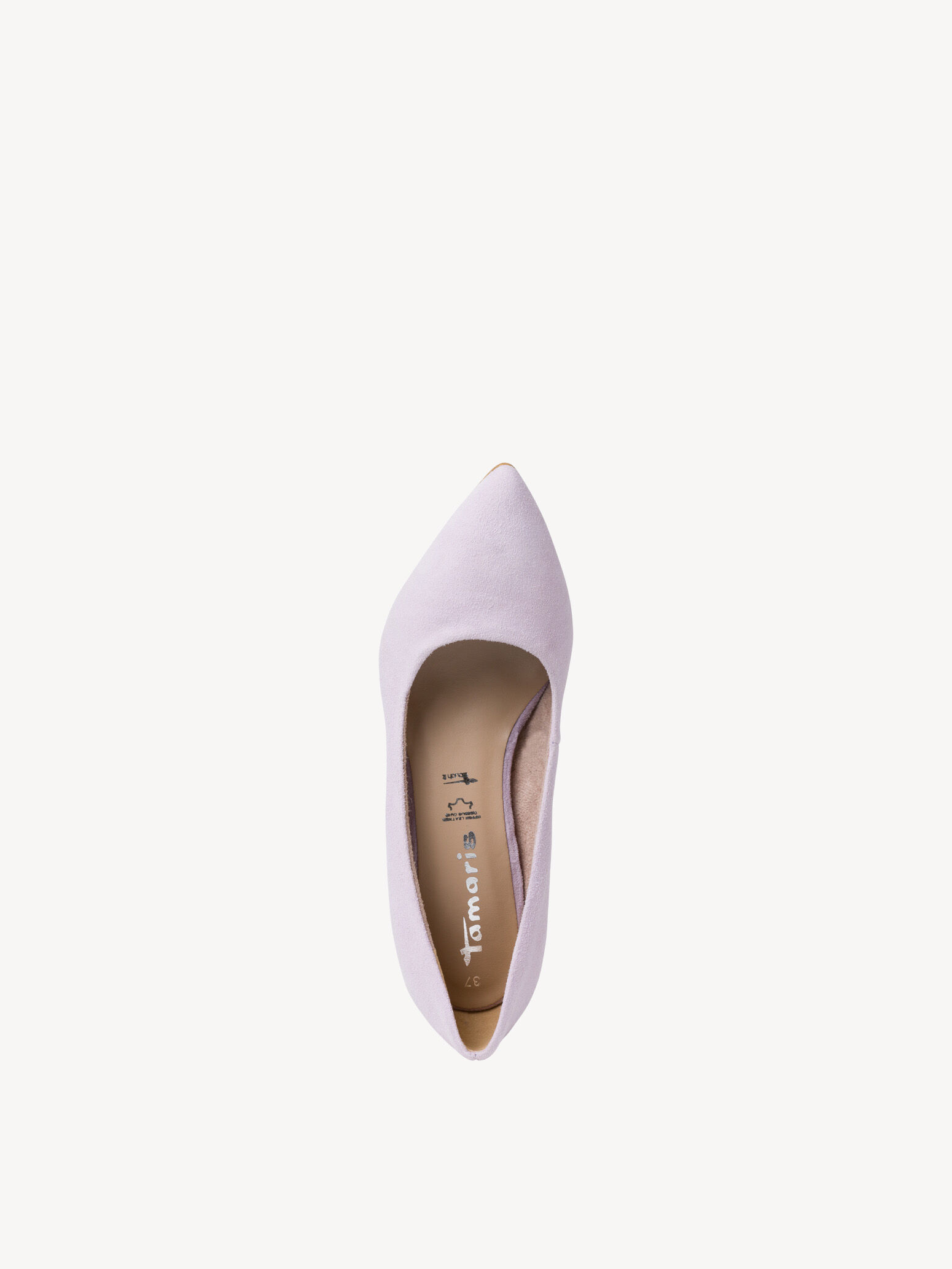 Escarpin en cuir - mauve