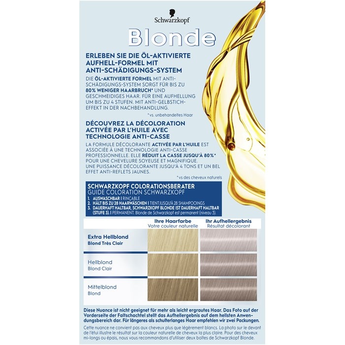 Aufhellende Farbe 10.29 Platinblond