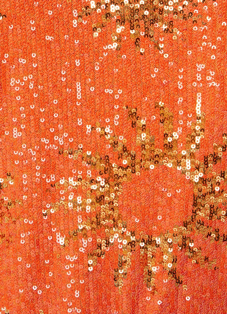 Vestido corto Sunny Mood de Farm Rio con lentejuelas y mangas abullonadas.