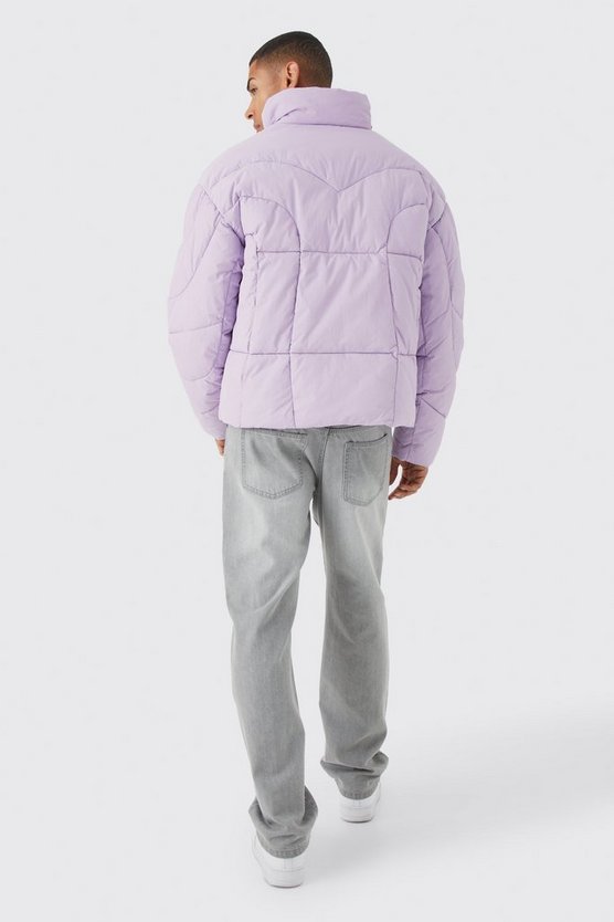 Steppjacke mit Trichterkragen
