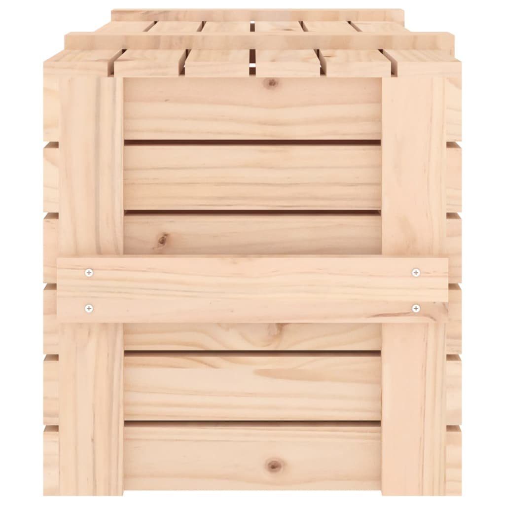 vidaXL Aufbewahrungsbox Truhe 91x40,5x42 cm Massivholz Kiefer (1 St)