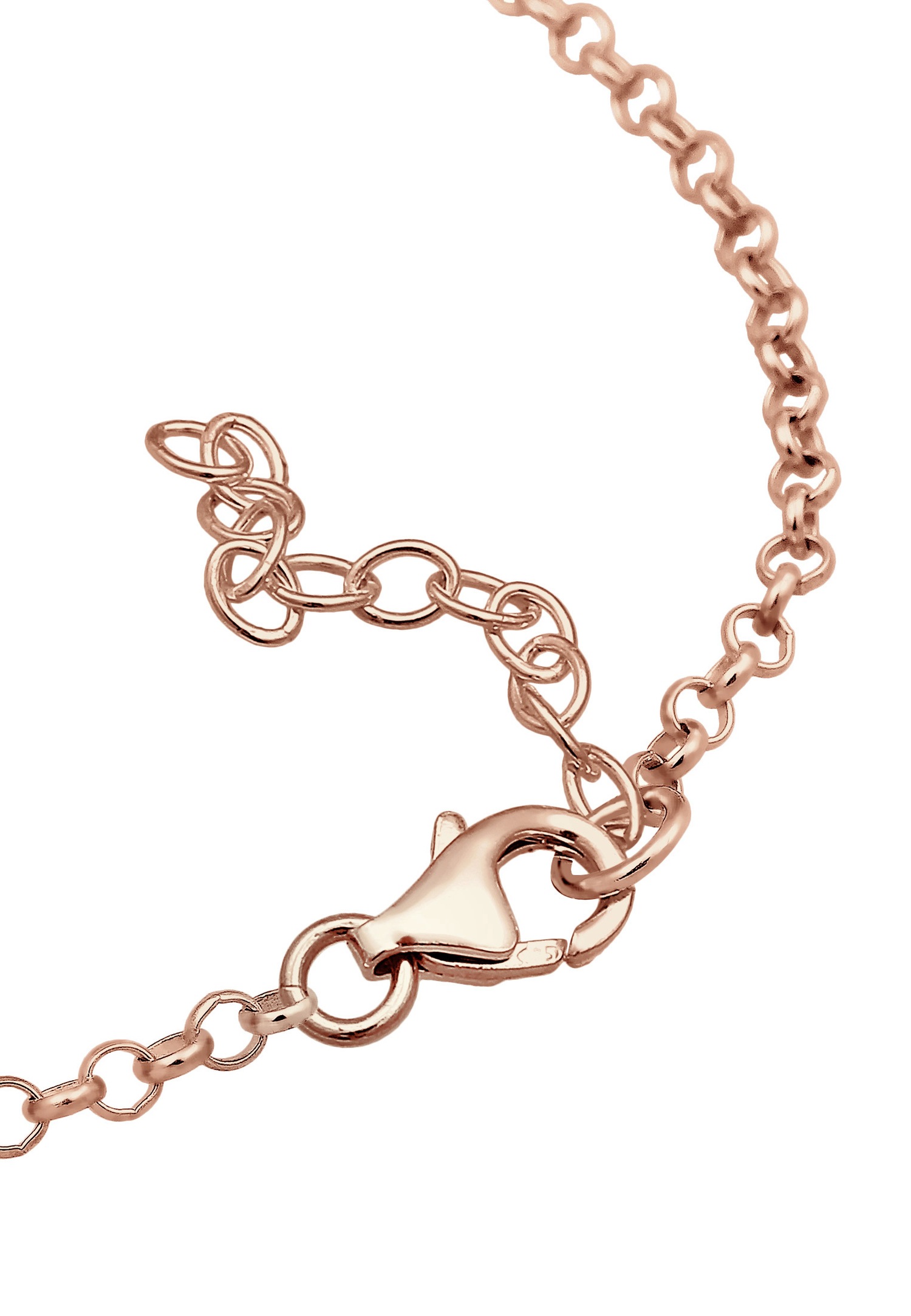 Elli Women's Infinity Symbol with Crystals in 925 Sterling Silver with Rose Gold Plating
