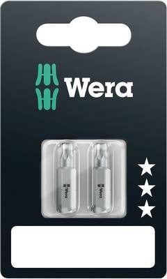Wera 05073315001 867/1 Z SB SiS Torx bit T 25 Aço ferramenta Liga, resistente D 6.3 2 peças