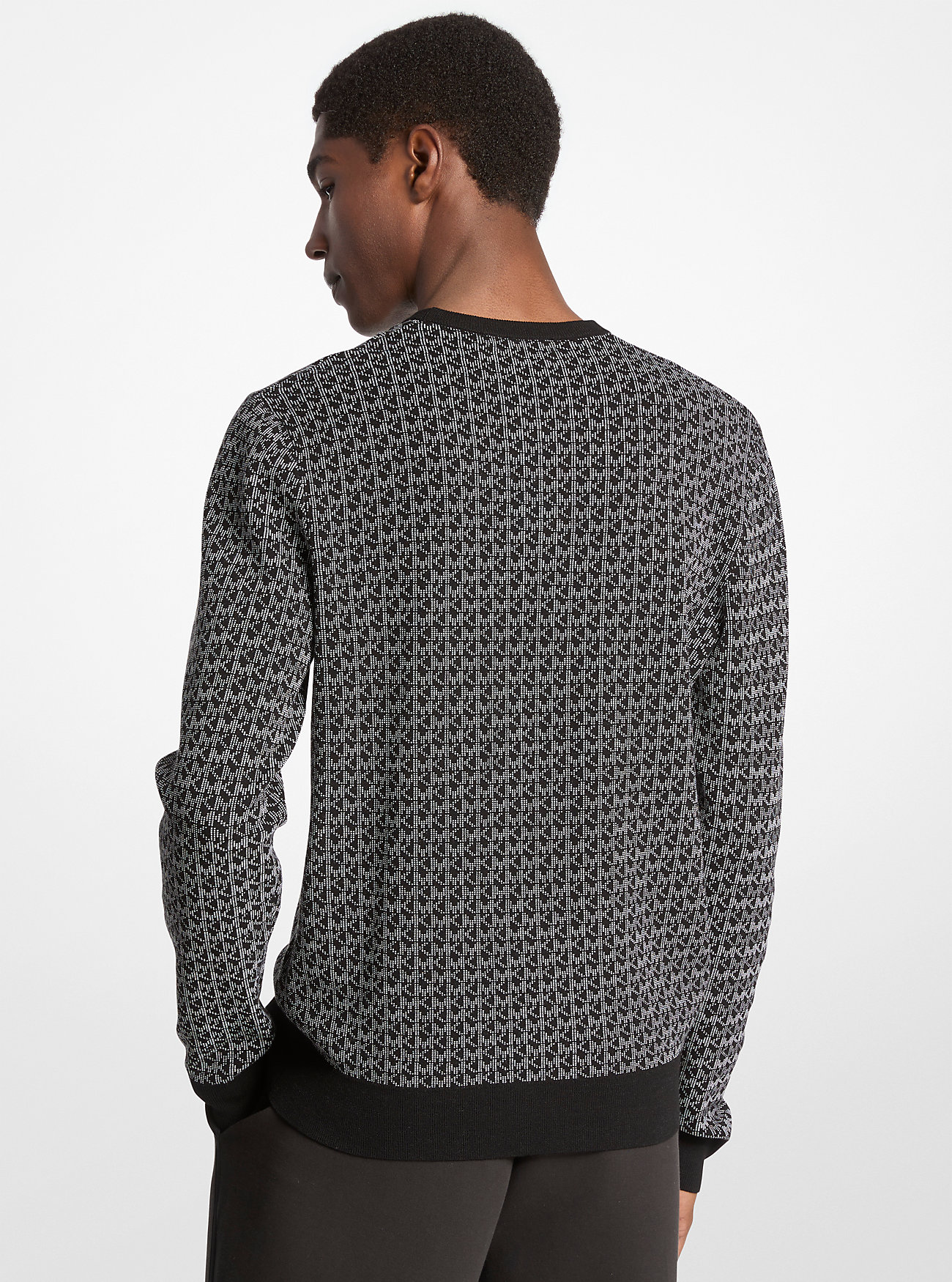 Sweter z logo - CZARNY