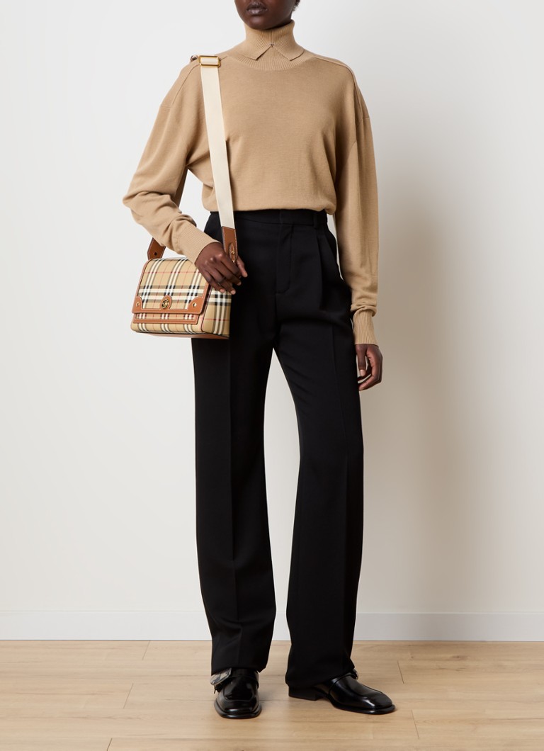 Maglione Burberry in lana pregiata con colletto