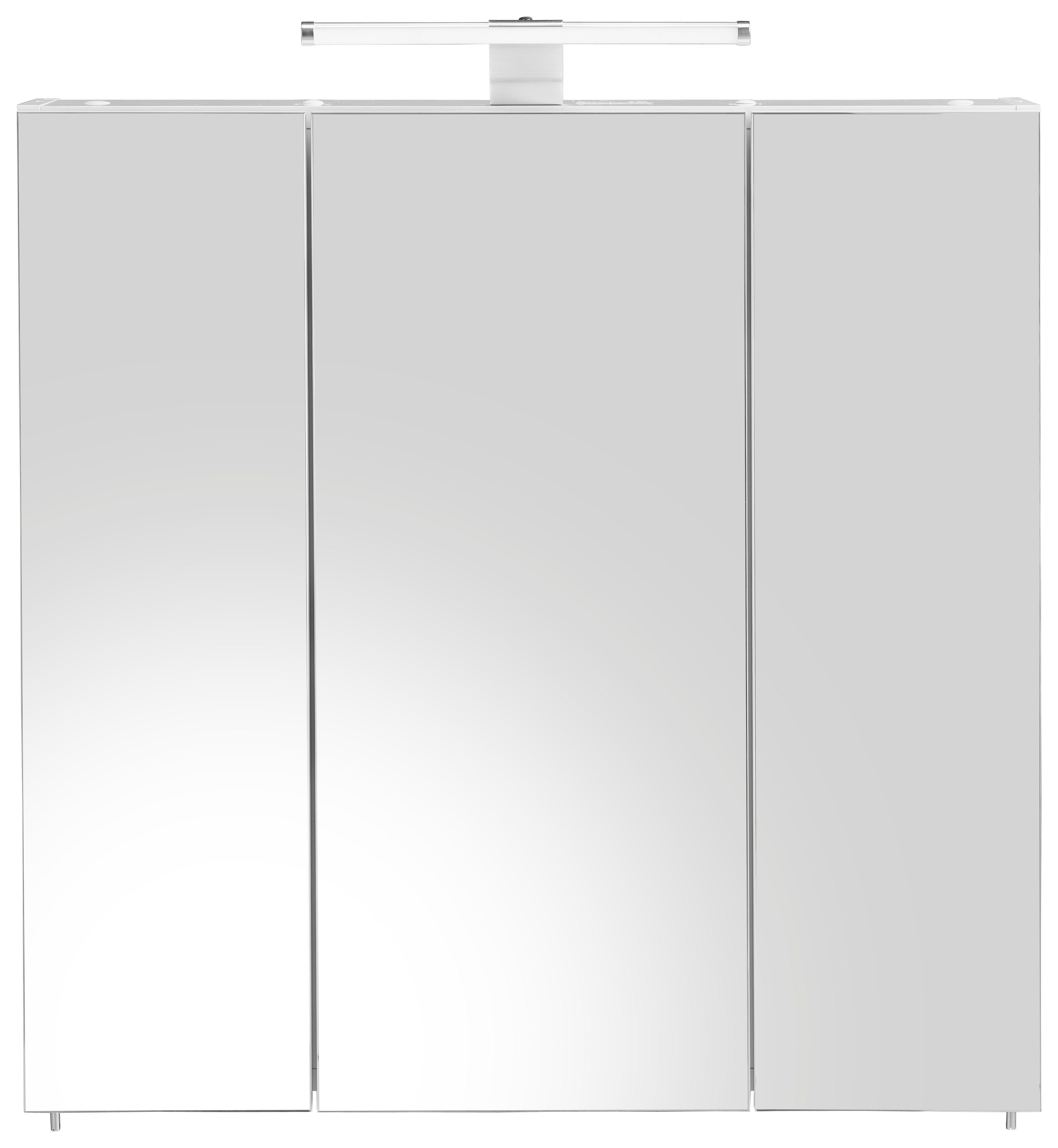 Schildmeyer Spiegelschrank Roma Breite 70 cm, 3-türig, LED-Beleuchtung, Schalter-/Steckdosenbox