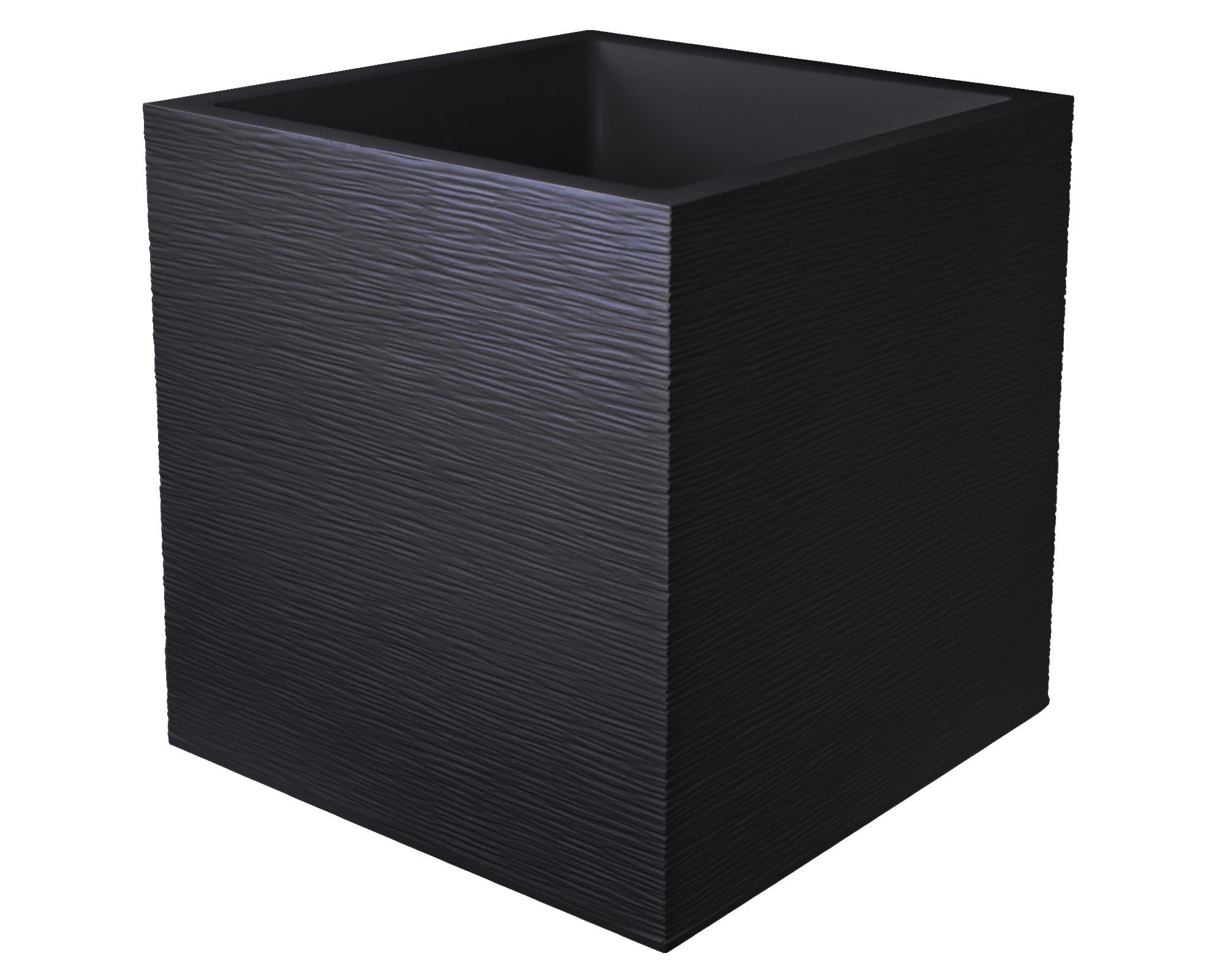ONDIS24 Pflanzkübel Pflanzkübel Blumenkübel Blumentopf Vulkan 40, Gestein/Basalt/Graphit Optik mit Wasserspeicher