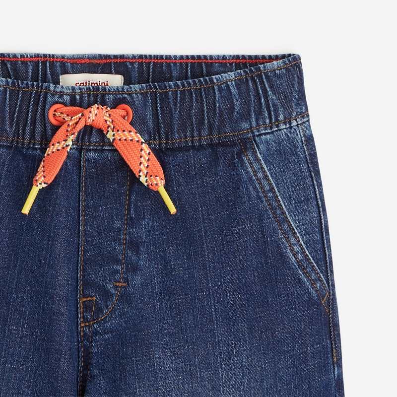 Pantalon garçon bleu denim Catimini