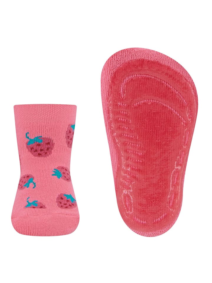 ewers Stoppersocken Erdbeeren in sorbet pink günstig kaufen