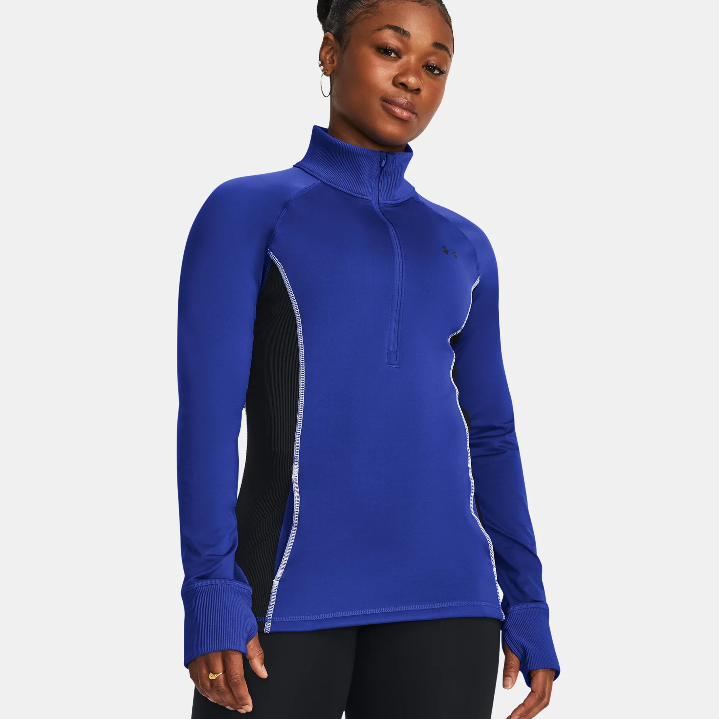 CW Half-Zip Longsleeve Damen - Blau