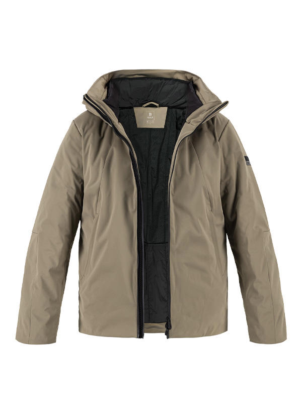 BOGGI MILANO, Funktionsjacke Block, Mikrofaser wattiert, taupe