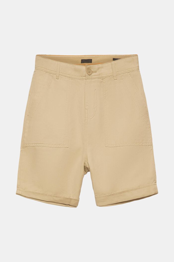 Bermudashorts, Baumwoll-Leinen-Mix