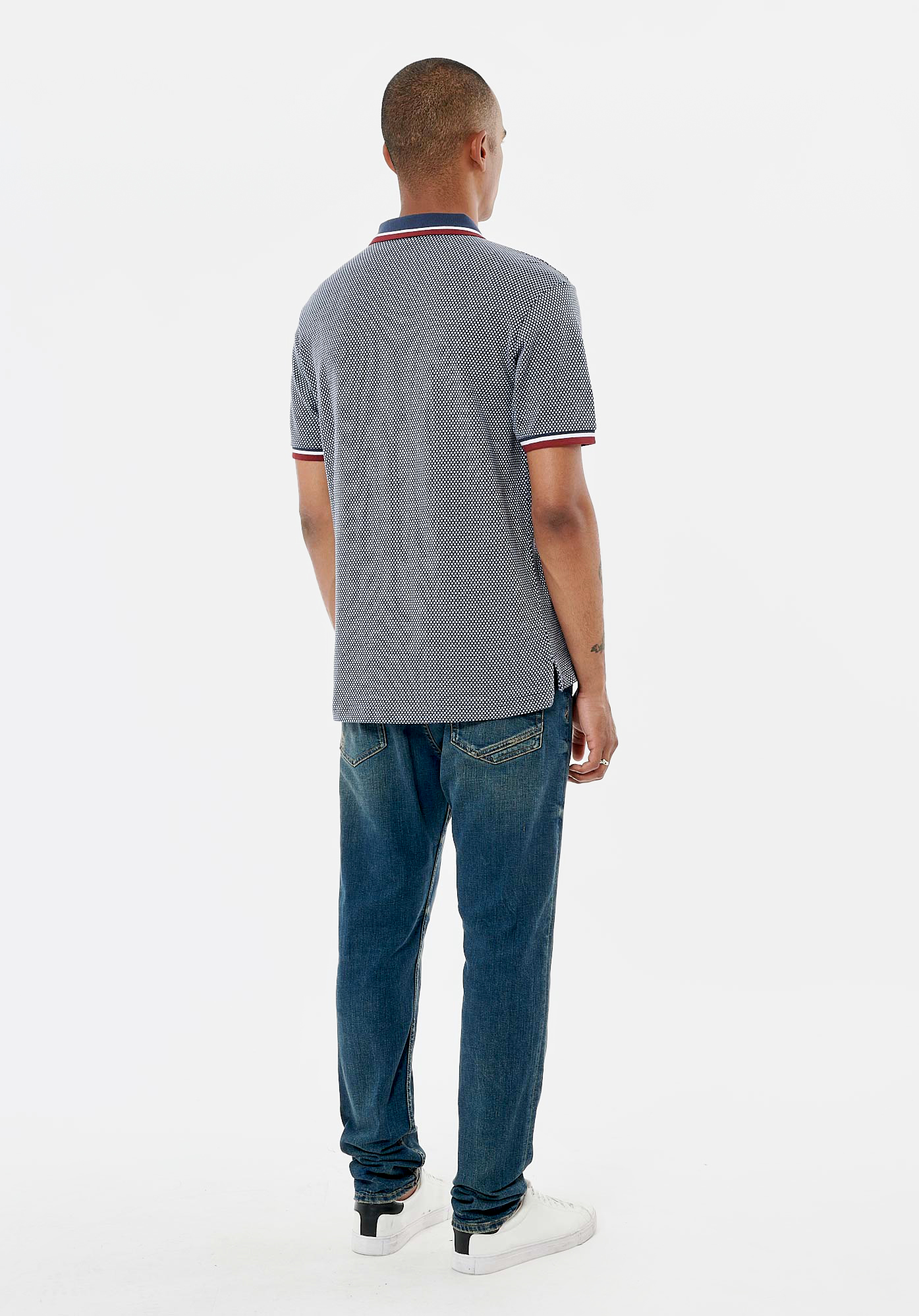 RYCE   Polo bleu marine homme 100% coton