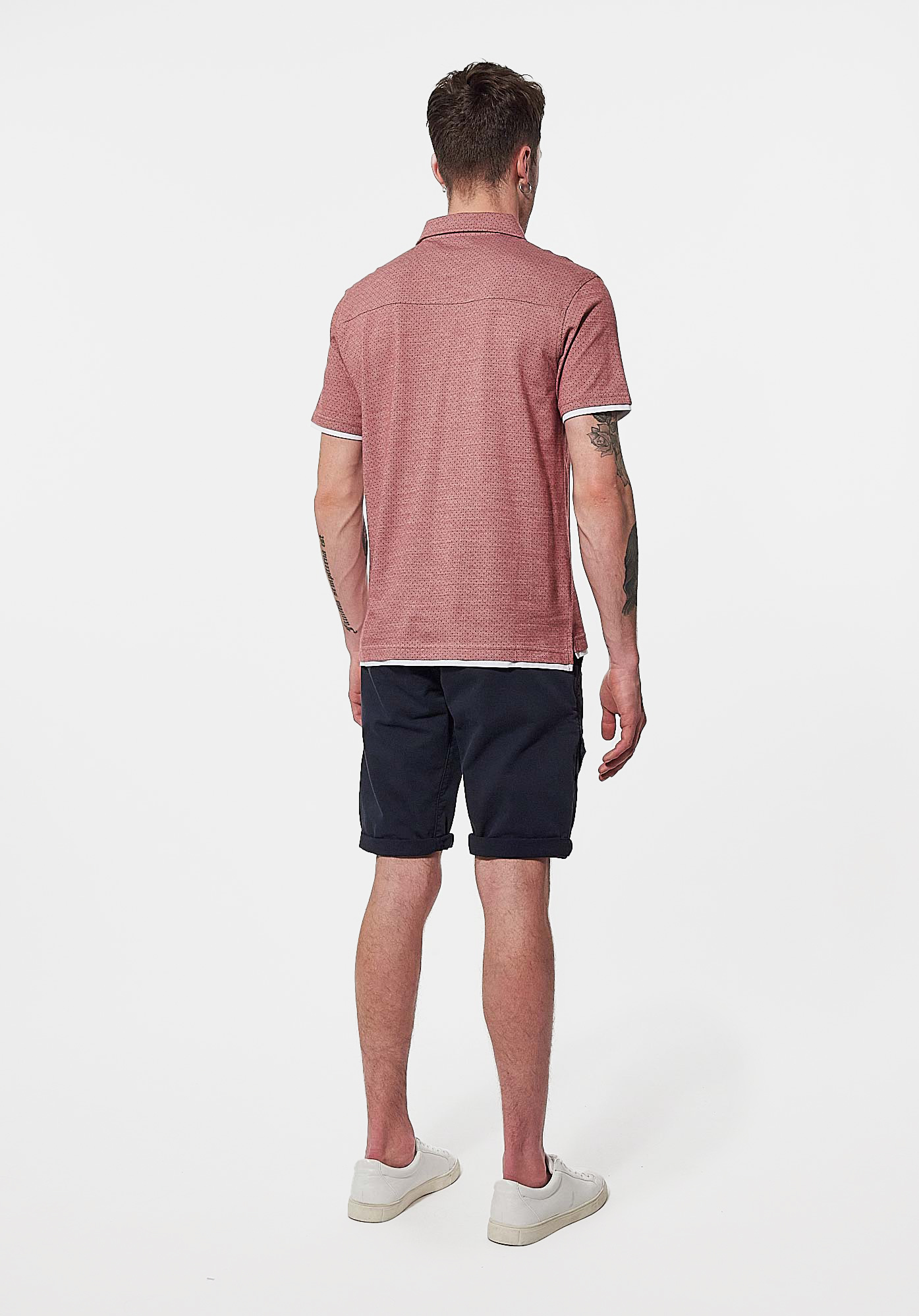 CEDE   Polo rouge Homme en 100% coton