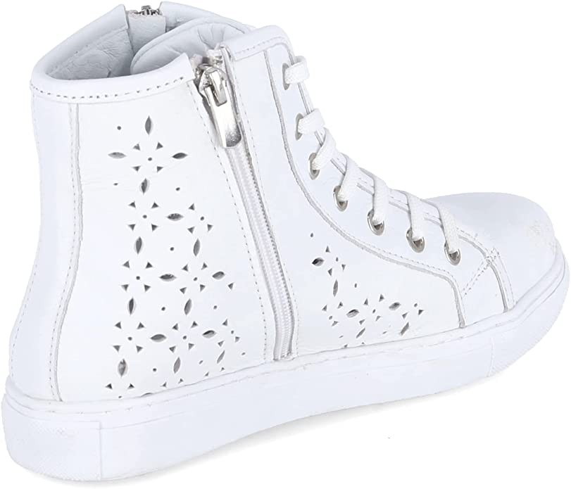 ESGANO Stiefeletten weiss