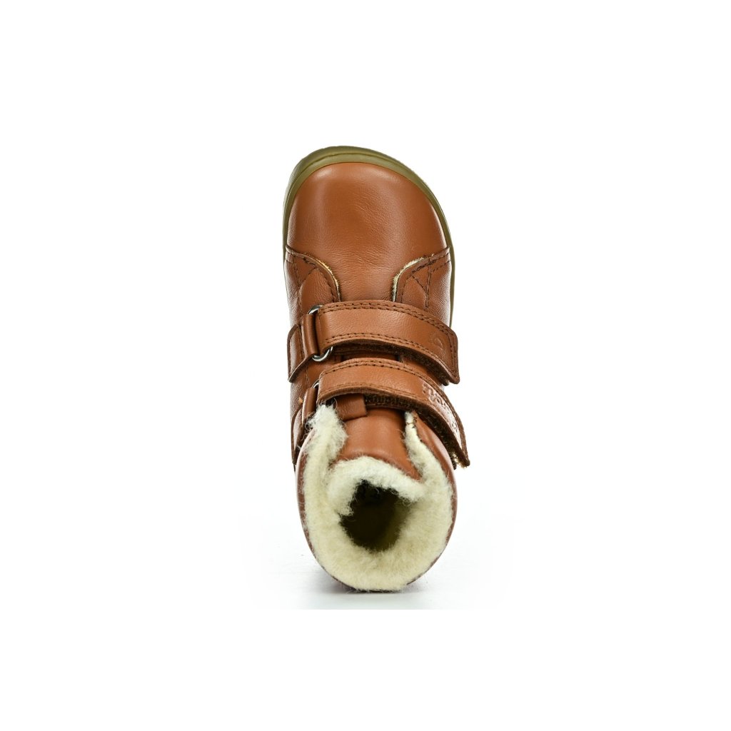Lurchi Nik Nappa Cognac Winterbarfußstiefeletten