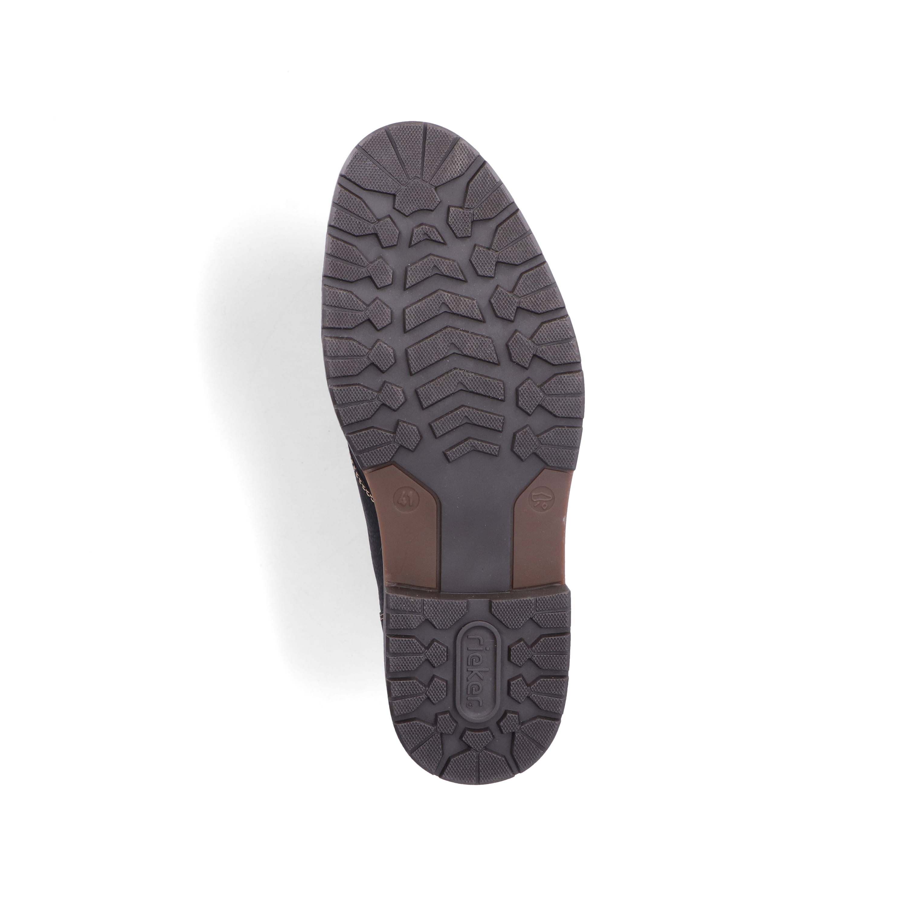 Rieker Herren Schnürschuhe asphaltschwarz