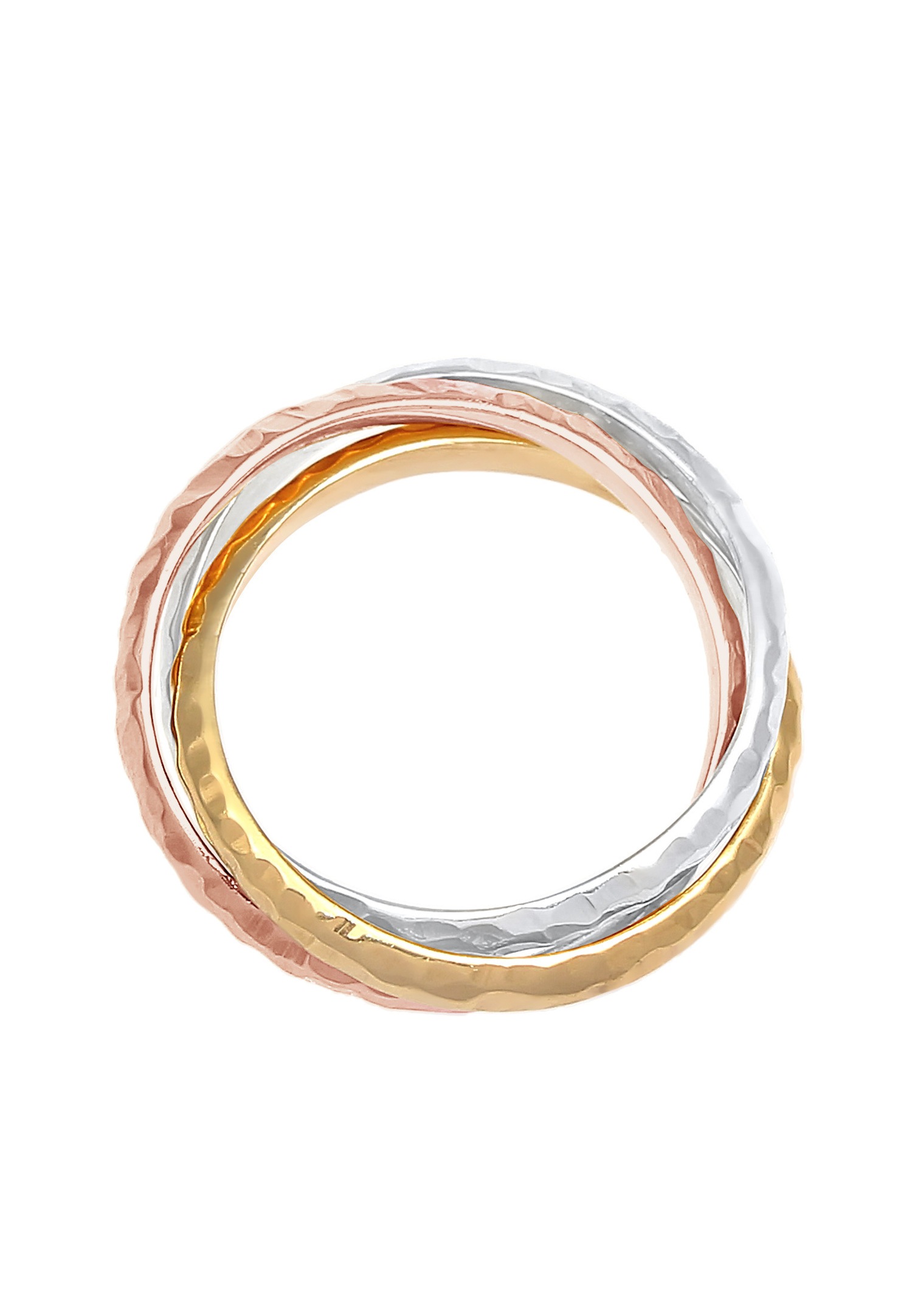 Inel Elli Basic Wrap Clasic din Argint 925 Ciocănit