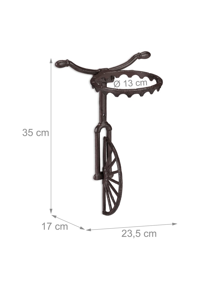 relaxdays Blumenhalter in Dunkelbraun Ø 13 cm günstig kaufen onesize
