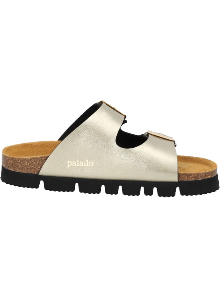palado Plateau-Pantoletten in gold/schwarz günstig kaufen