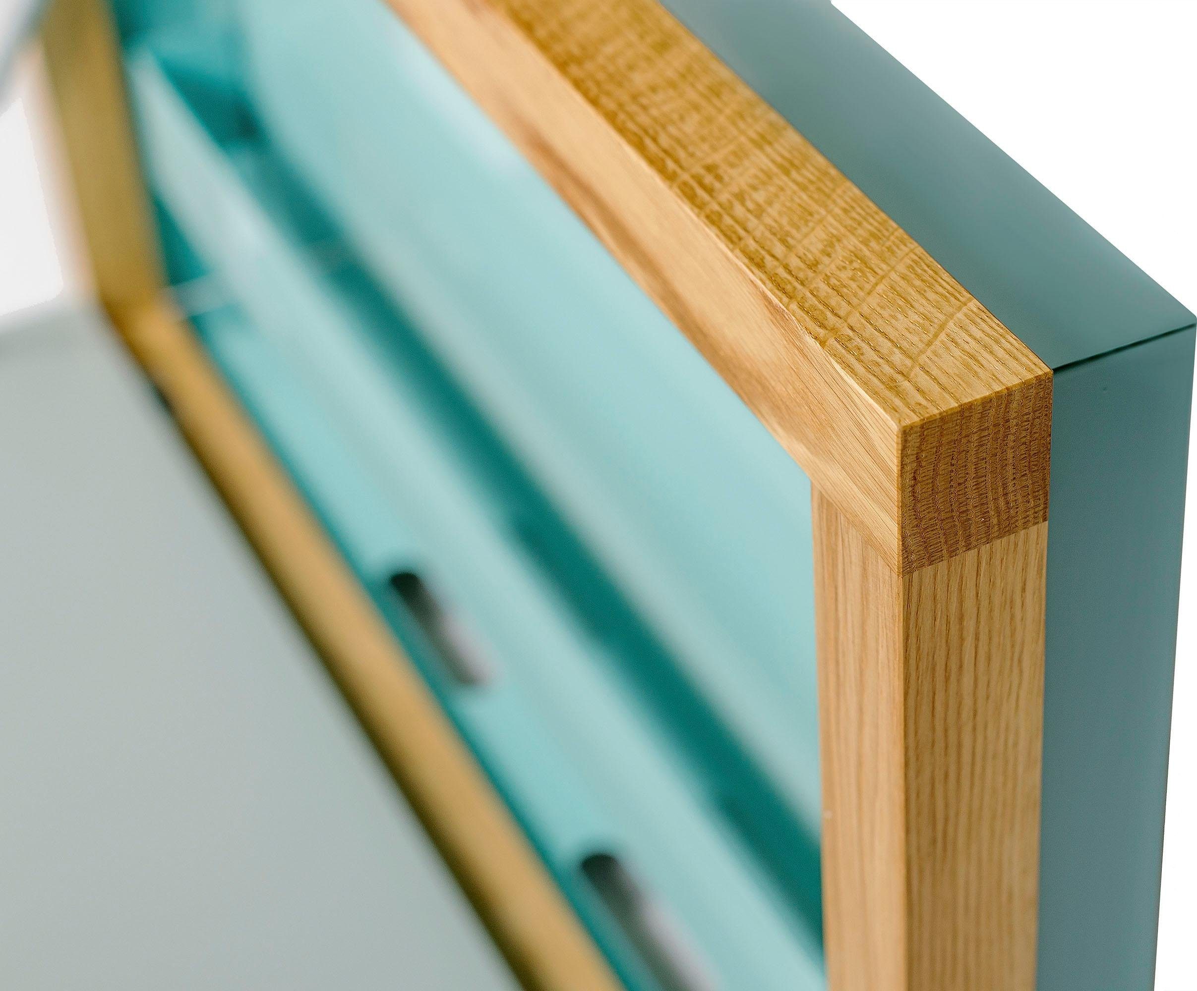 Woodman Klapptisch Brenta, zum aufklappen, platzsparend, Rahmen aus massiver Eiche