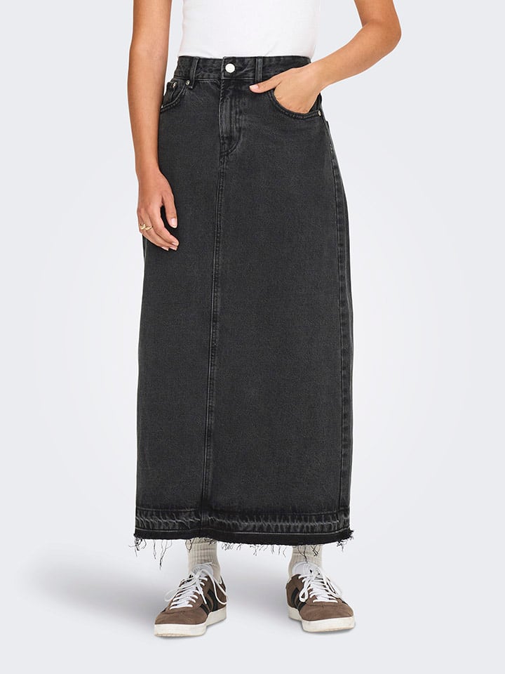 ONLY Jeansrock in Anthrazit günstig kaufen