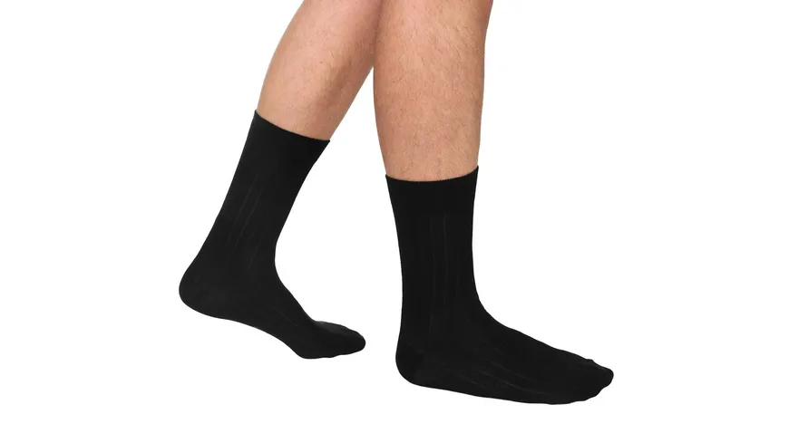DIM Herren Socken aus Bio-Baumwolle Green 2er Pack noir