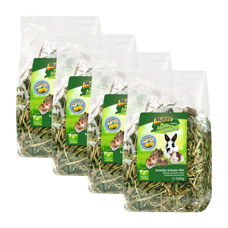 MultiFit Snacks MultiFit Grain Free Kamille-Kräuter-Mix 4x100g