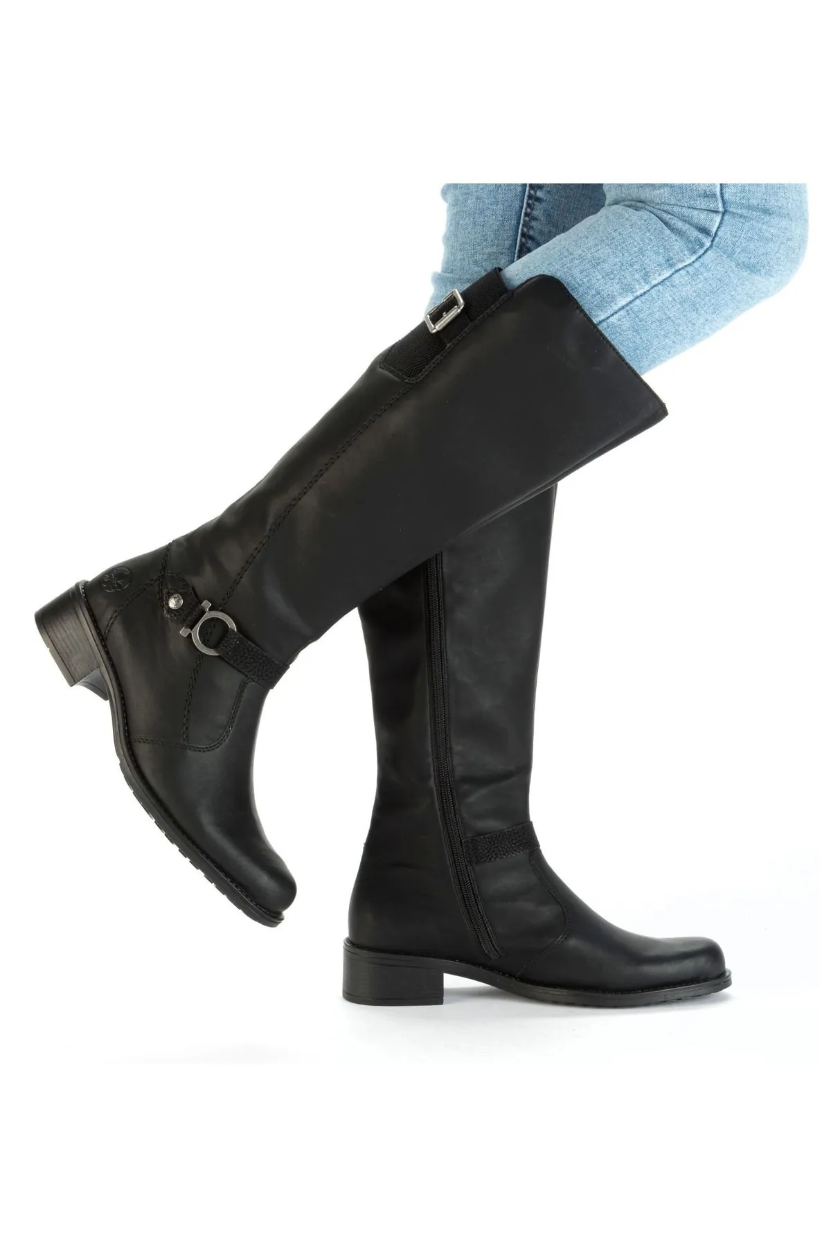 Rieker  Stiefel - Schwarz - Blockabsatz