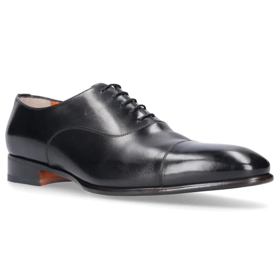 Santoni - Businessschuhe Oxford 12474 Kalbsleder - schwarz