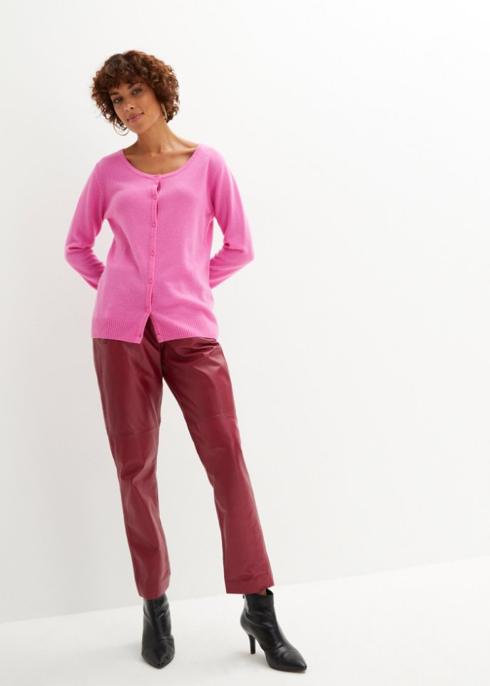 Wollstrickjacke mit Good Cashmere Standard®-Anteil