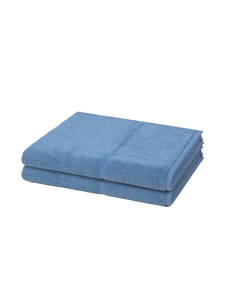 Möve for Frottana 2 X Duschtuch im Set Pearl in Cornflower günstig kaufen 67 x 140 cm