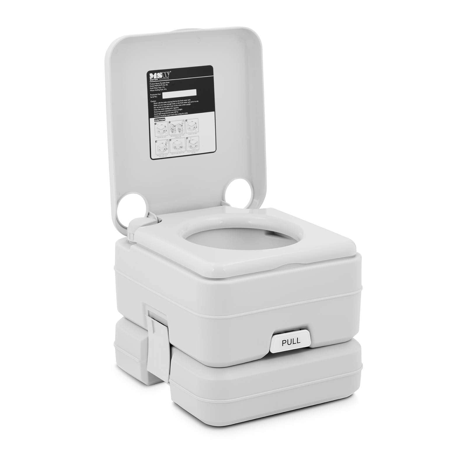 MSW Campingtoilette Tragbare Toilette - kompakt - für Camping, Boote und mehr - ohne Strom