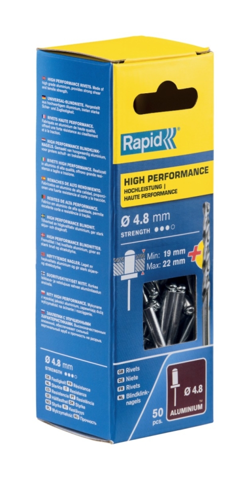 Rapid 5000392 Șuruburi oarbe de înaltă performanță Ø4,8 x 25 mm 50 bucăți