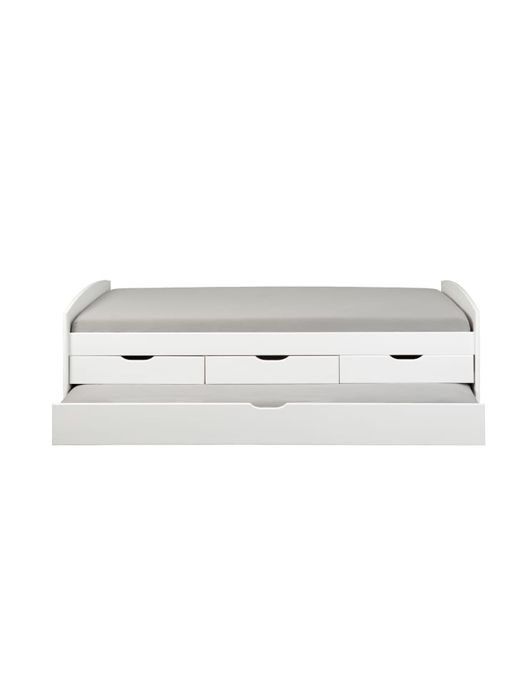 ebuy24 Bett Riewo Weiß 205 x 98 cm günstig kaufen onesize