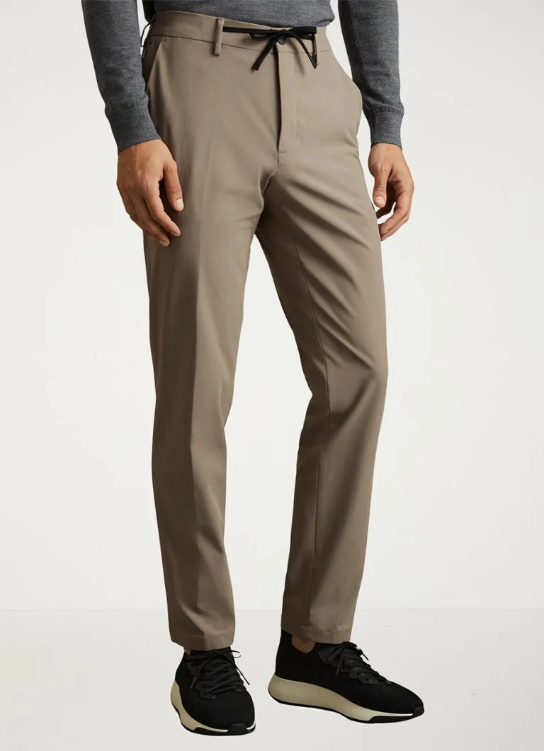 Reiss Split slim fit trousers with drawstring