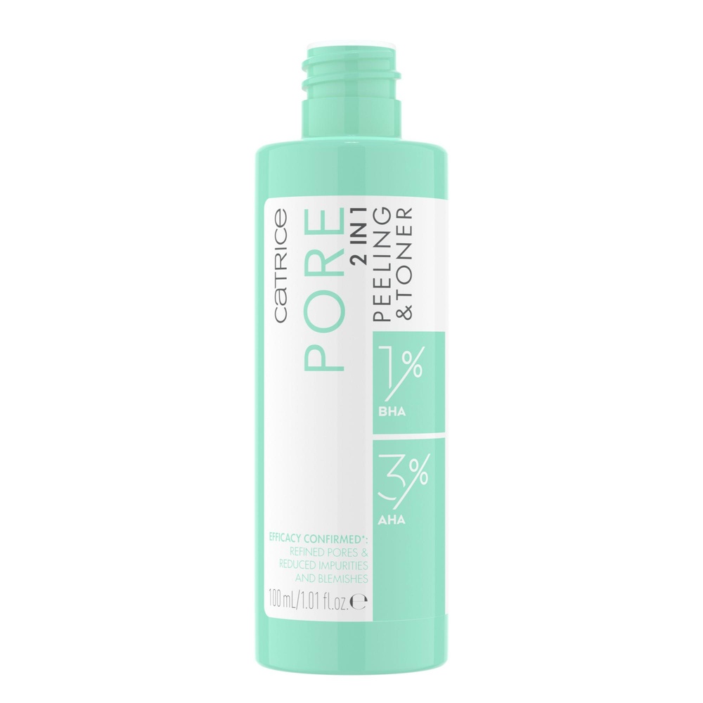 catrice Pore 2-in-1 Peeling & Toner lotion tonique exfoliante Sérum Visage