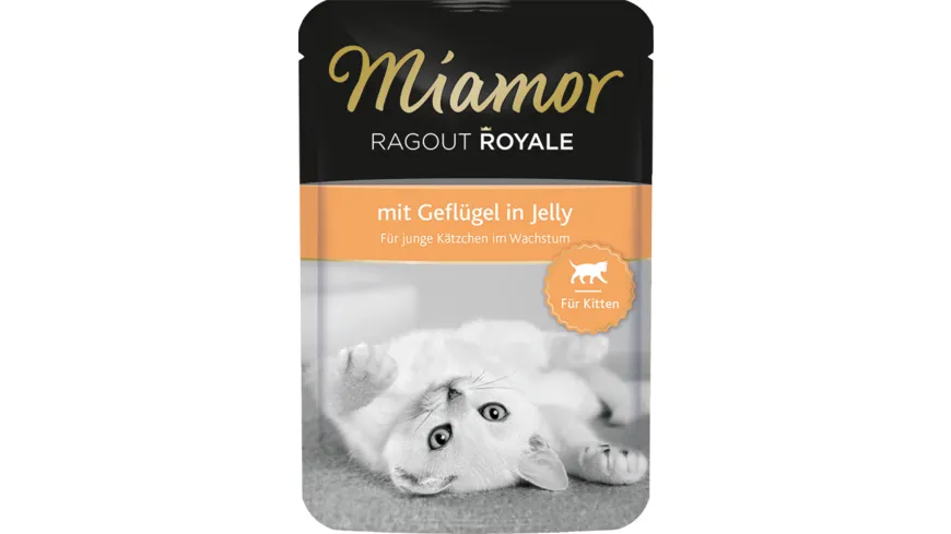 Miamor Katzennassfutter Ragout Royale Kitten - mit Geflügel 100 g