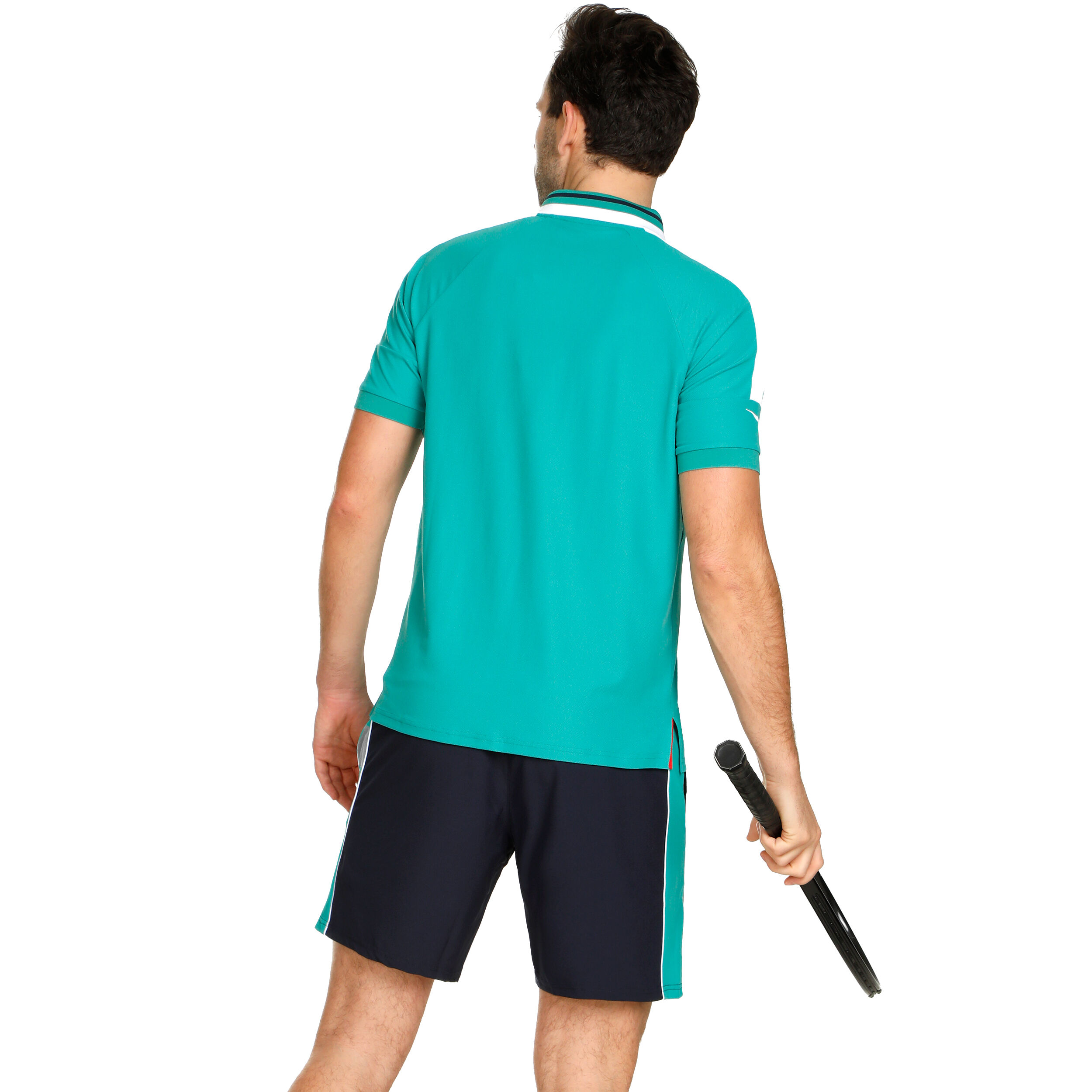 Icon Polo Herren - Grün, Weiß