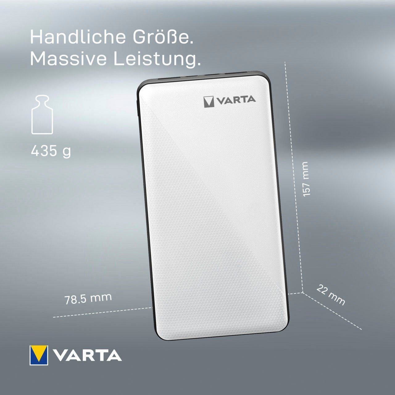 VARTA Power Bank Energy 20000 + Ladekabel 20000mAh Powerbank 20000 mAh (3,7 V)