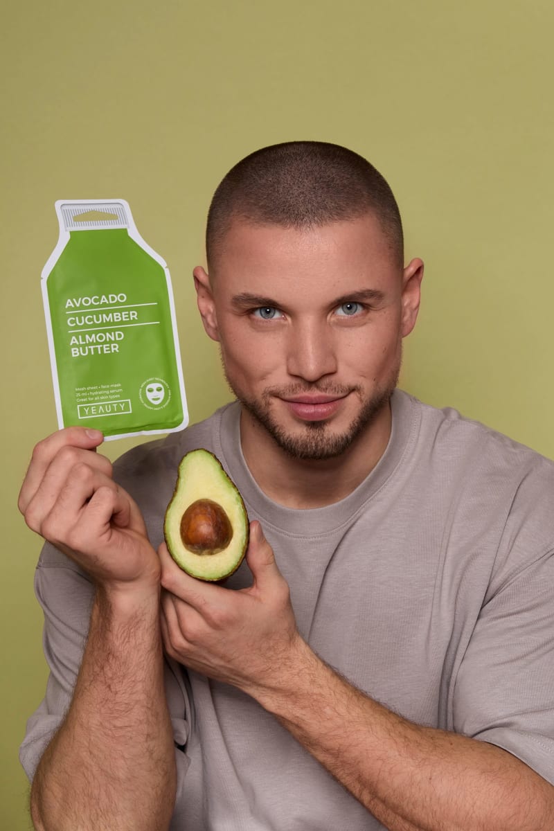 Tuchmaske Avocado-Cucumber-Almond Butter, 1 St