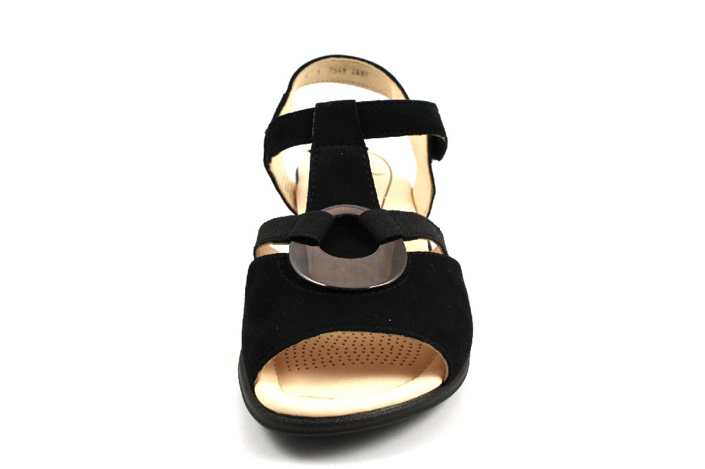 ARA Klassische Sandalen schwarz Lugano