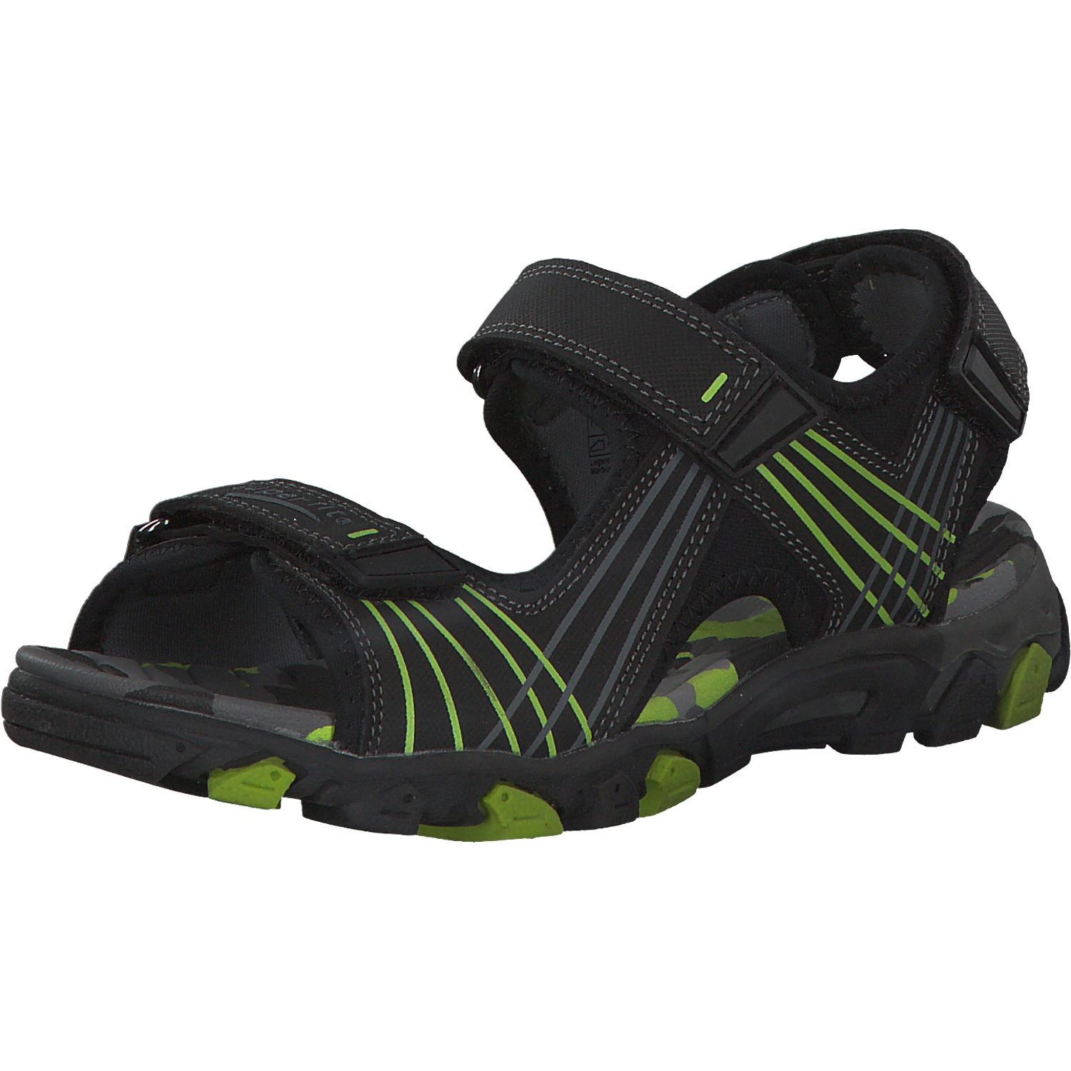 Superfit HENRY 00100, Sandalen (Kinder), Kinder, Schwarz (Schwarz Kombi)