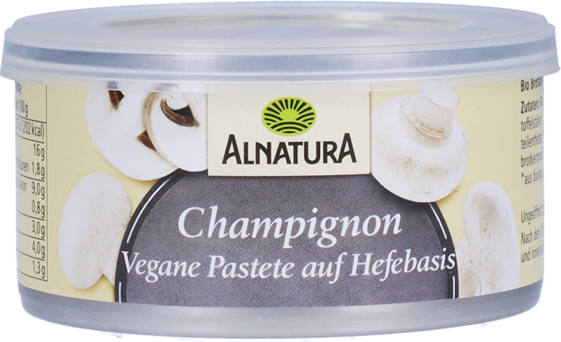 Alnatura Bio Pastete auf Hefe-Basis Champignon vegan