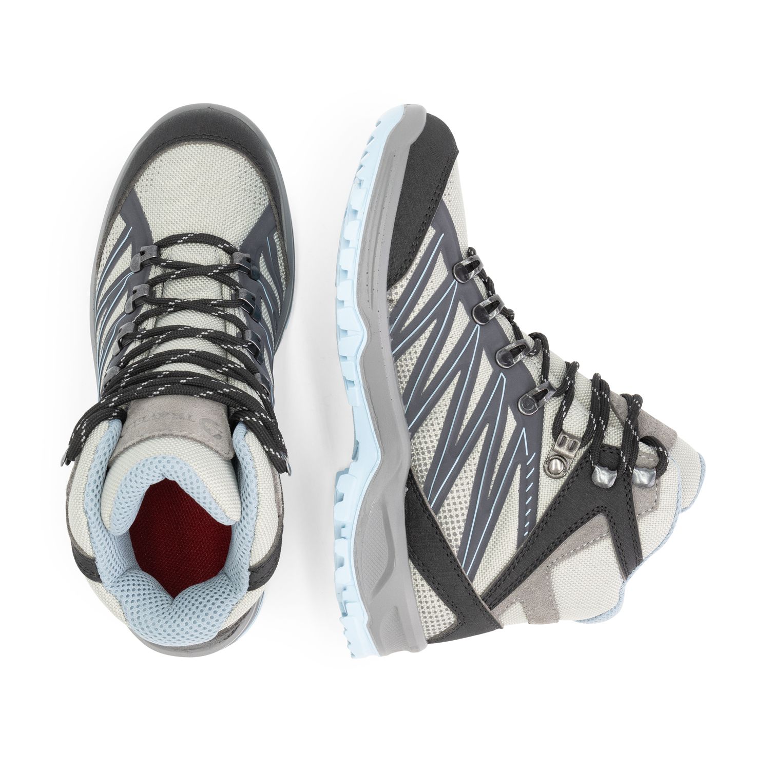 Travelin' Arosund hellgrau blaue Damen Wanderschuhe