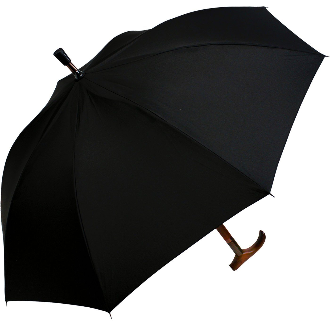 iX-brella Langregenschirm Stützschirm Holzgriff höhenverstellbar sehr stabil, extrem-stabil