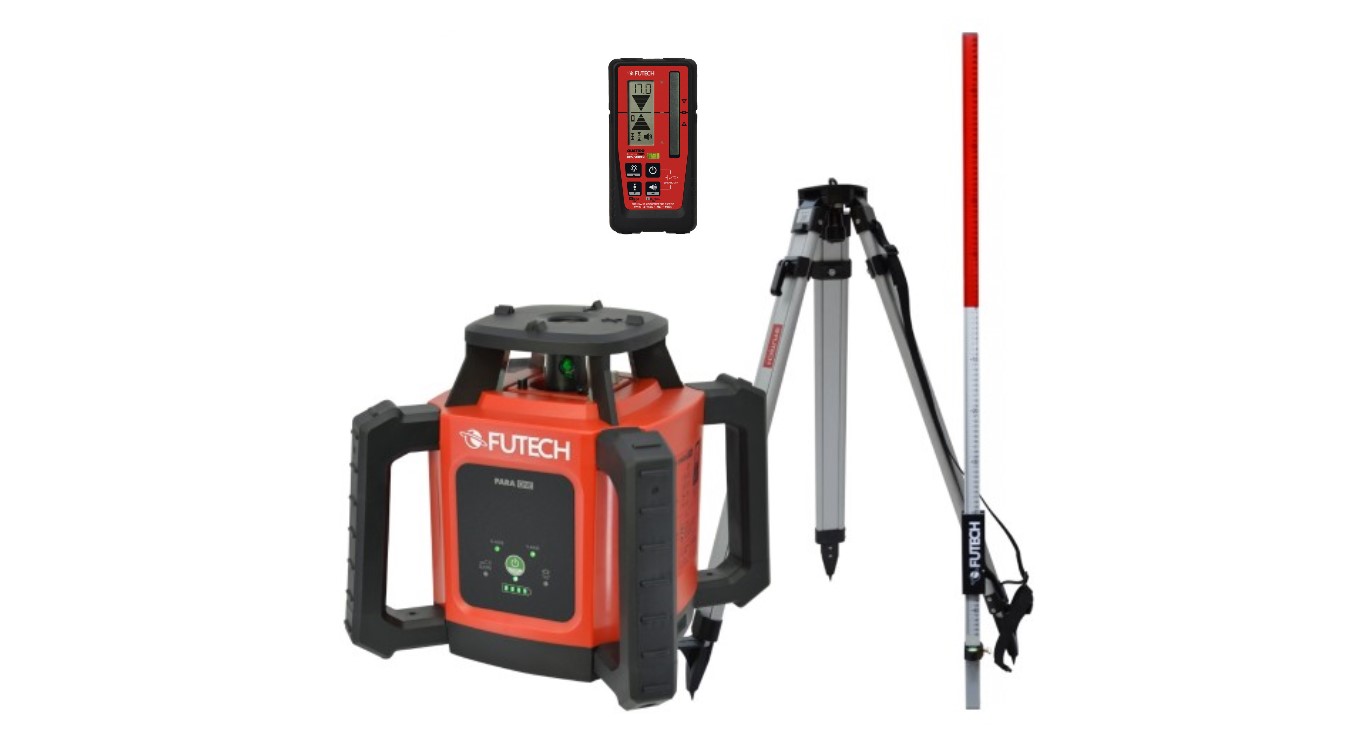 Futech 052.01R.4M-P Para ONE RedÂ Rotary Laser + Receptor Quatro MM + Trepied 165 cm + Masura 240 cm